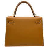 エルメス HERMES ケリー28 外縫い X刻 ゴールド GD金具 エプソン レディース ショルダーバッグ