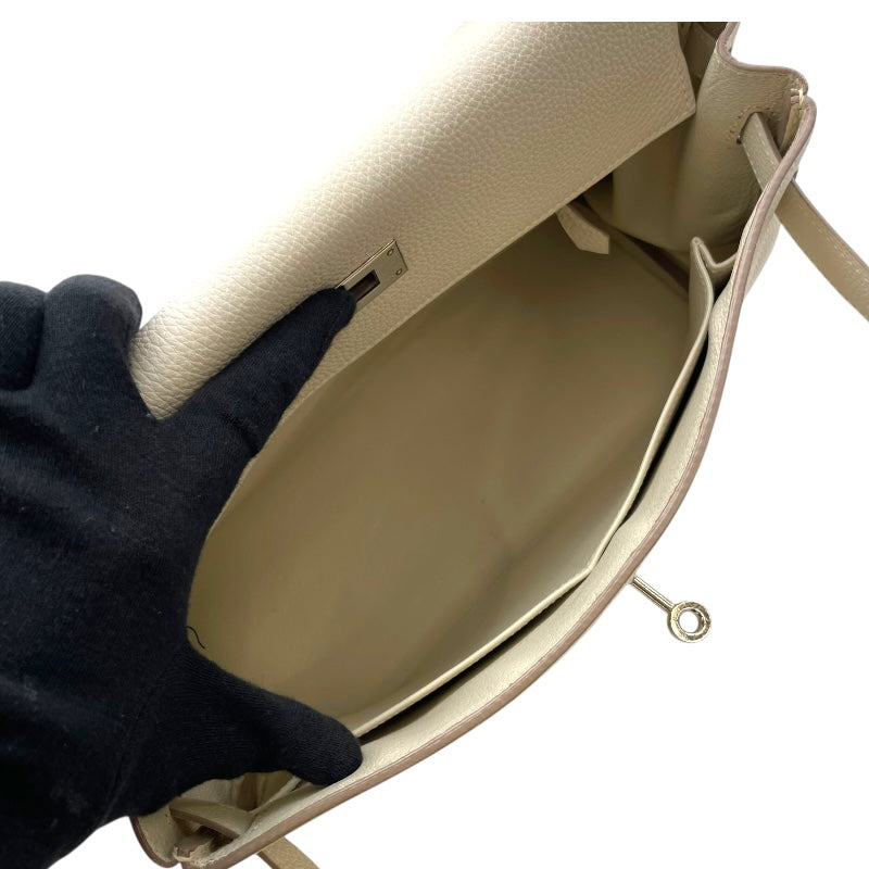 エルメス HERMES ケリー32 内縫い □R刻 クレ SV金具 トゴ レディース ショルダーバッグ エルメス HERMES ケリー32 内縫い □R刻 クレ SV金具 トゴ レディース