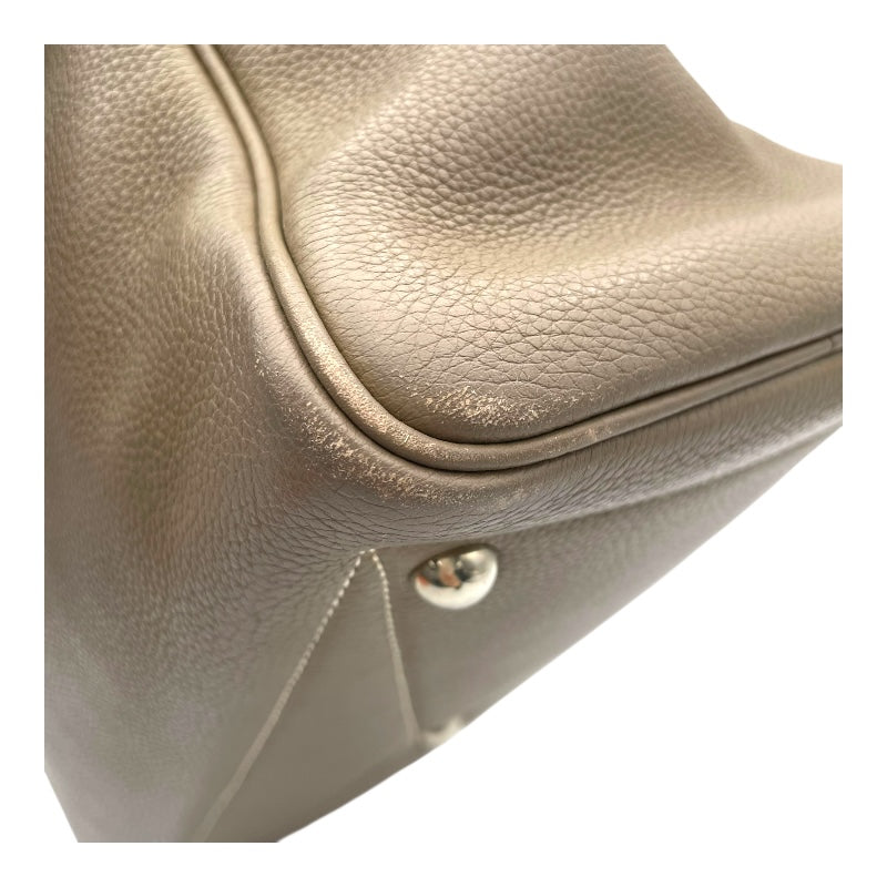 エルメス HERMES ヴィクトリア35 □L刻 エトゥープ SV金具 トリヨン レディース ハンドバッグ