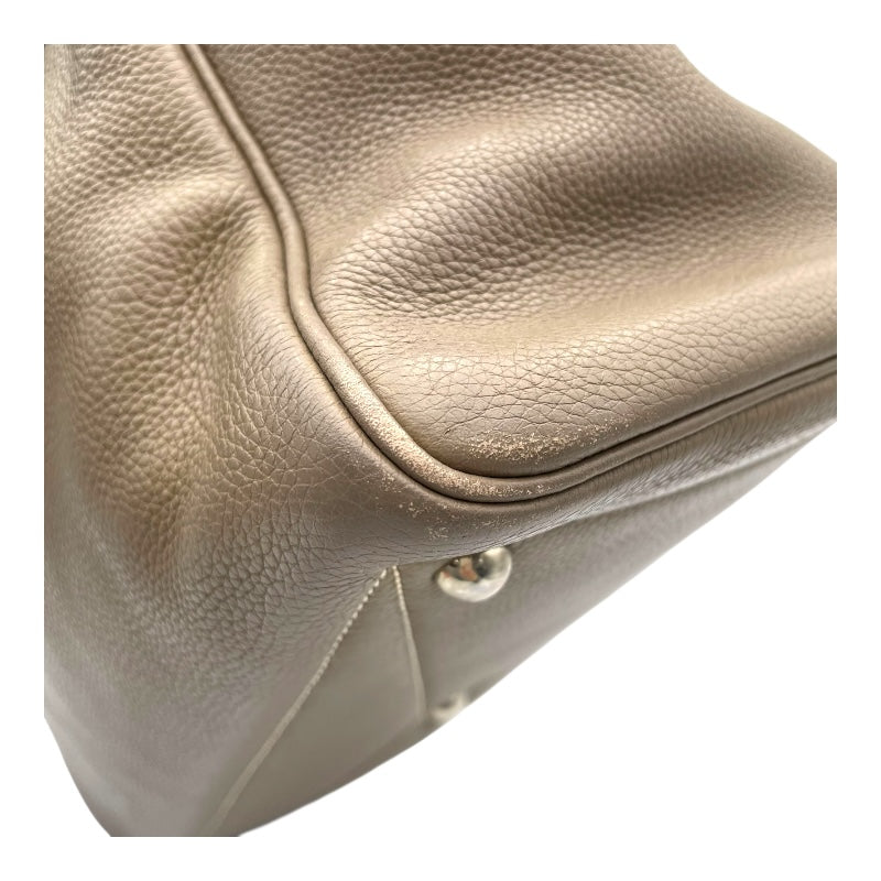 エルメス HERMES ヴィクトリア35 □L刻 エトゥープ SV金具 トリヨン レディース ハンドバッグ