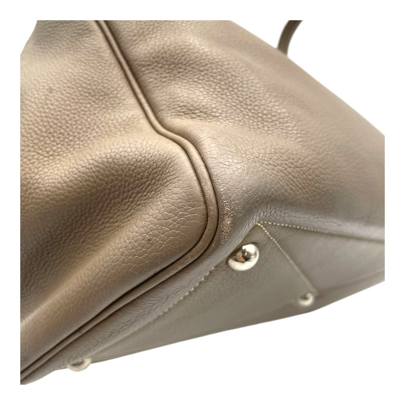 エルメス HERMES ヴィクトリア35 □L刻 エトゥープ SV金具 トリヨン レディース ハンドバッグ