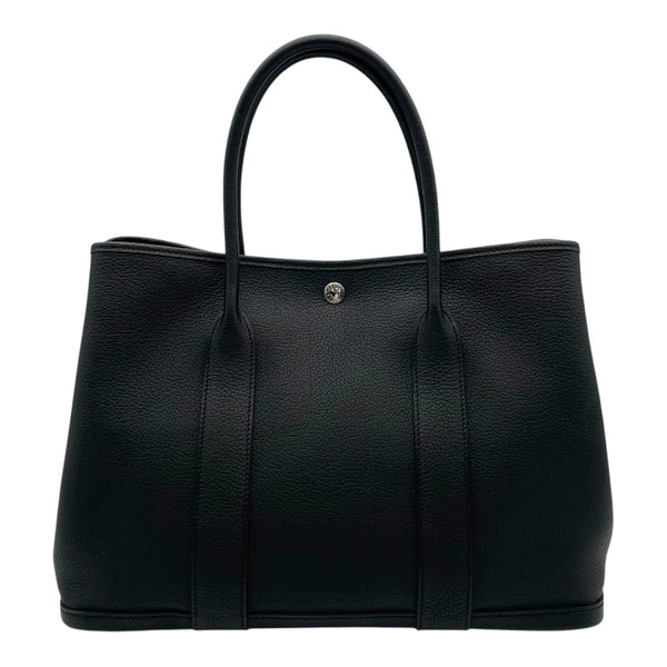 エルメス HERMES ガーデンパティPM Ｚ刻 ブラック SV金具 ネゴンダ レディース ハンドバッグ