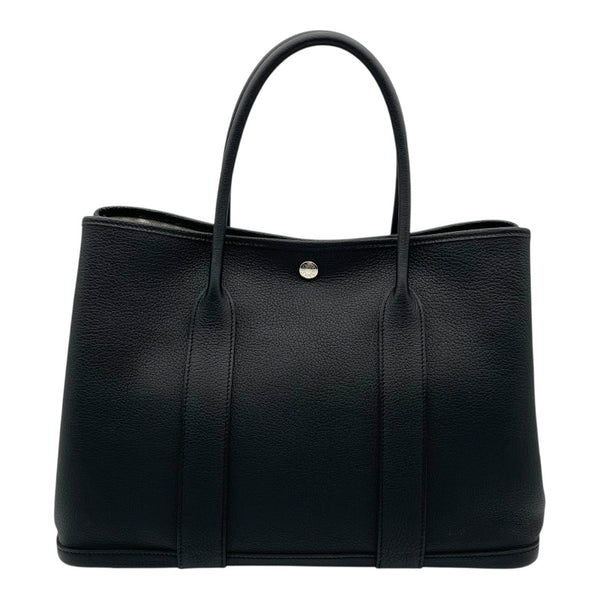 エルメス HERMES ガーデンパティPM Ｚ刻 ブラック SV金具 ネゴンダ レディース ハンドバッグ