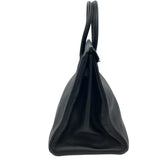 エルメス HERMES バーキン35 □E刻 ブラック SV金具 トリヨン レディース ハンドバッグ