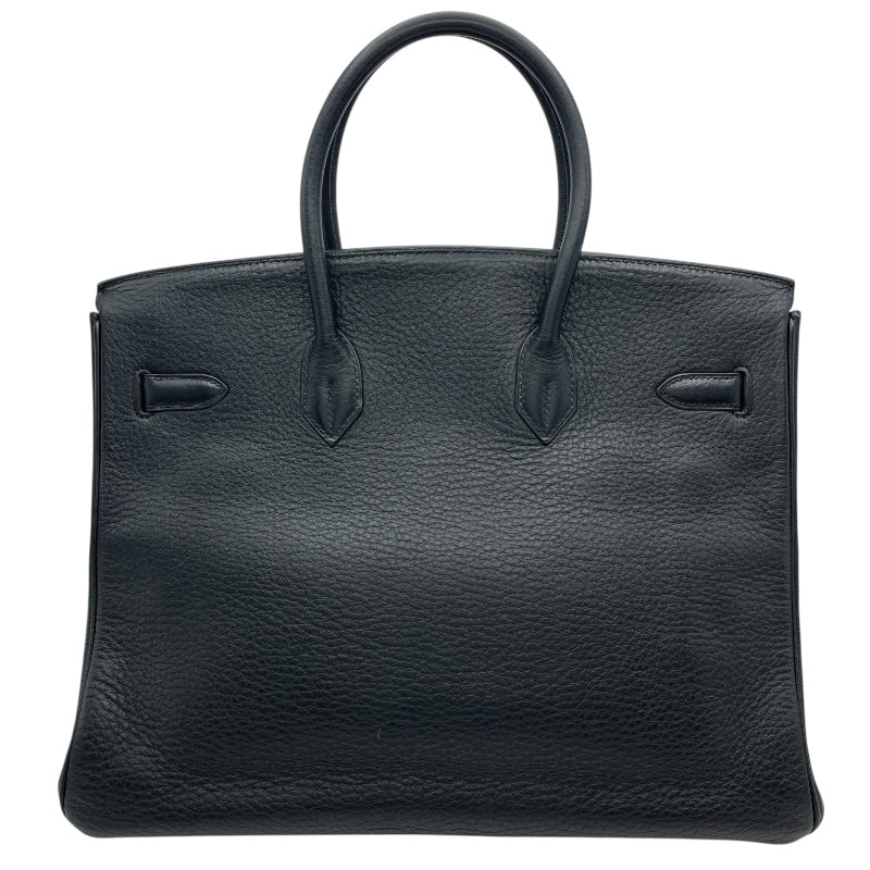 エルメス HERMES バーキン35 □E刻 ブラック SV金具 トリヨン レディース ハンドバッグ