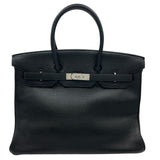 エルメス HERMES バーキン35 □E刻 ブラック SV金具 トリヨン レディース ハンドバッグ