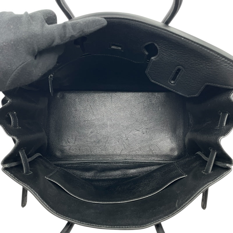 エルメス HERMES バーキン35 □E刻 ブラック SV金具 トリヨン レディース ハンドバッグ