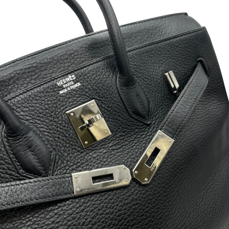 エルメス HERMES バーキン35 □E刻 ブラック SV金具 トリヨン レディース ハンドバッグ