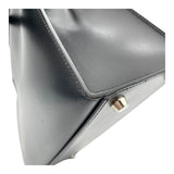 エルメス HERMES ケリー32　外縫い □B刻印 ブラック/SV金具 ボックスカーフ レディース ハンドバッグ