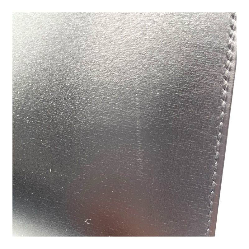 エルメス HERMES ケリー32　外縫い □B刻印 ブラック/SV金具 ボックスカーフ レディース ハンドバッグ