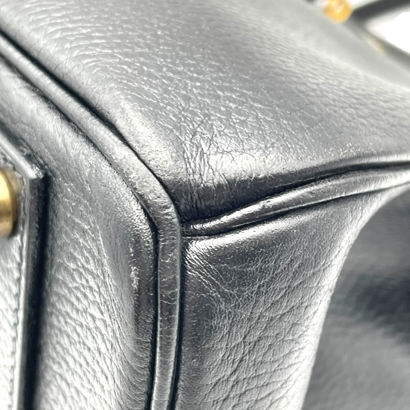 エルメス HERMES バーキン40 ◯Y刻 ブラック GD金具 アルデンヌ レディース ハンドバッグ