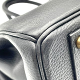 エルメス HERMES バーキン40 ◯Y刻 ブラック GD金具 アルデンヌ レディース ハンドバッグ