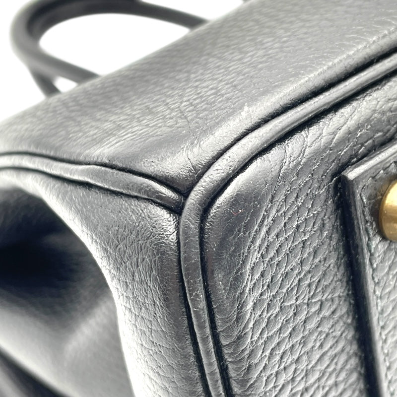 エルメス HERMES バーキン40 ◯Y刻 ブラック GD金具 アルデンヌ レディース ハンドバッグ