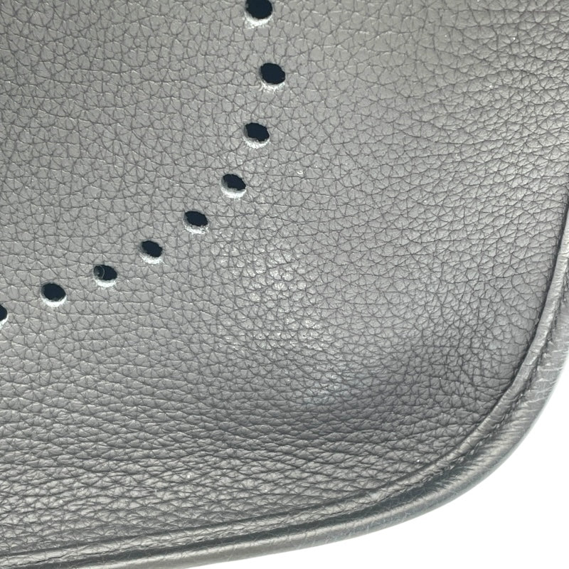 エルメス HERMES エヴリン3 PM U刻 ブラック SV金具 トリヨン レディース ショルダーバッグ