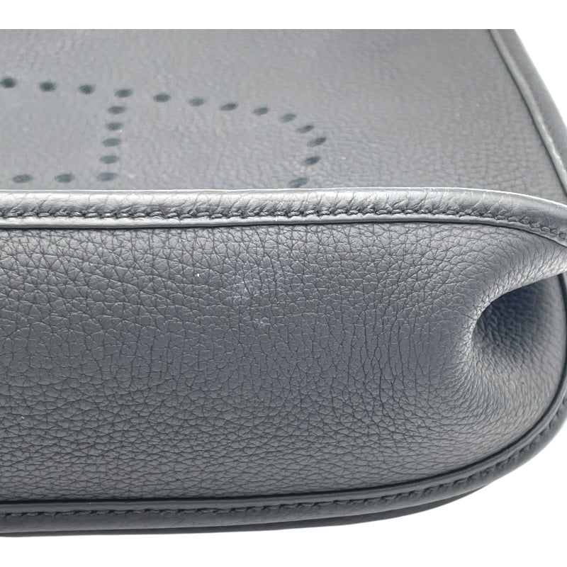 エルメス HERMES エヴリン3 PM U刻 ブラック SV金具 トリヨン レディース ショルダーバッグ