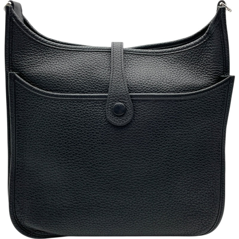 エルメス HERMES エヴリン3 PM ▢Q刻 ブラック SV金具 トリヨン レディース ショルダーバッグ