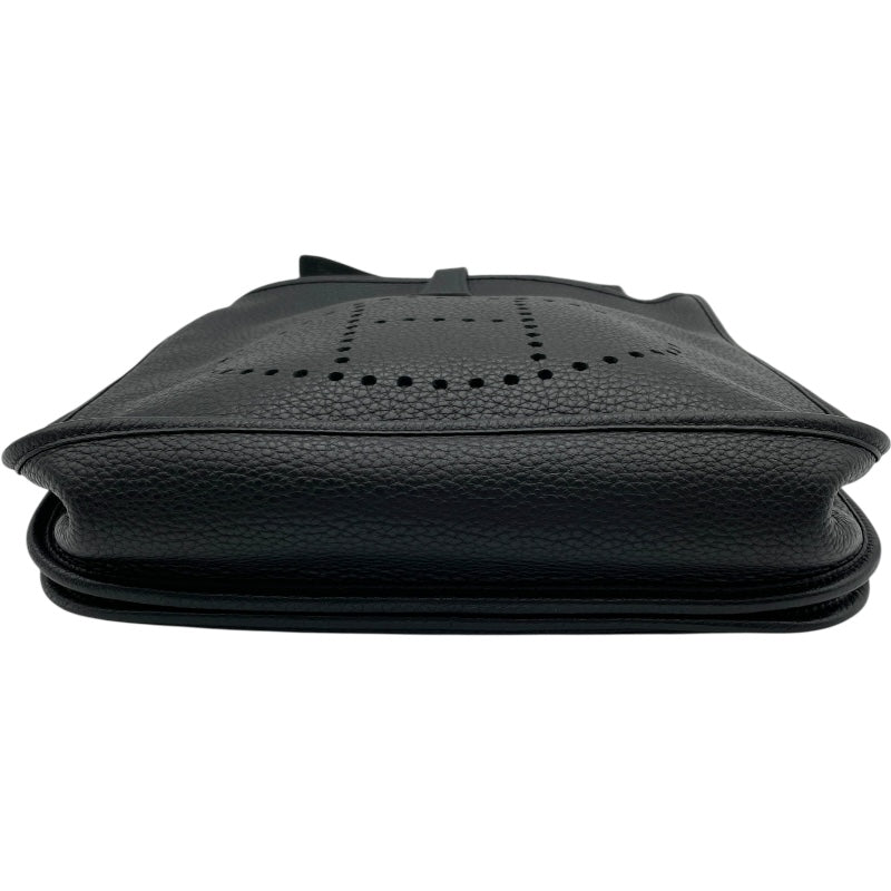 エルメス HERMES エヴリン3 PM ▢Q刻 ブラック SV金具 トリヨン レディース ショルダーバッグ