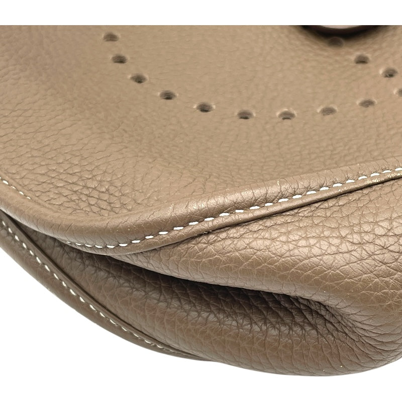 エルメス HERMES エヴリン3 GM X刻 エトゥープ SV金具 トリヨン レディース ショルダーバッグ
