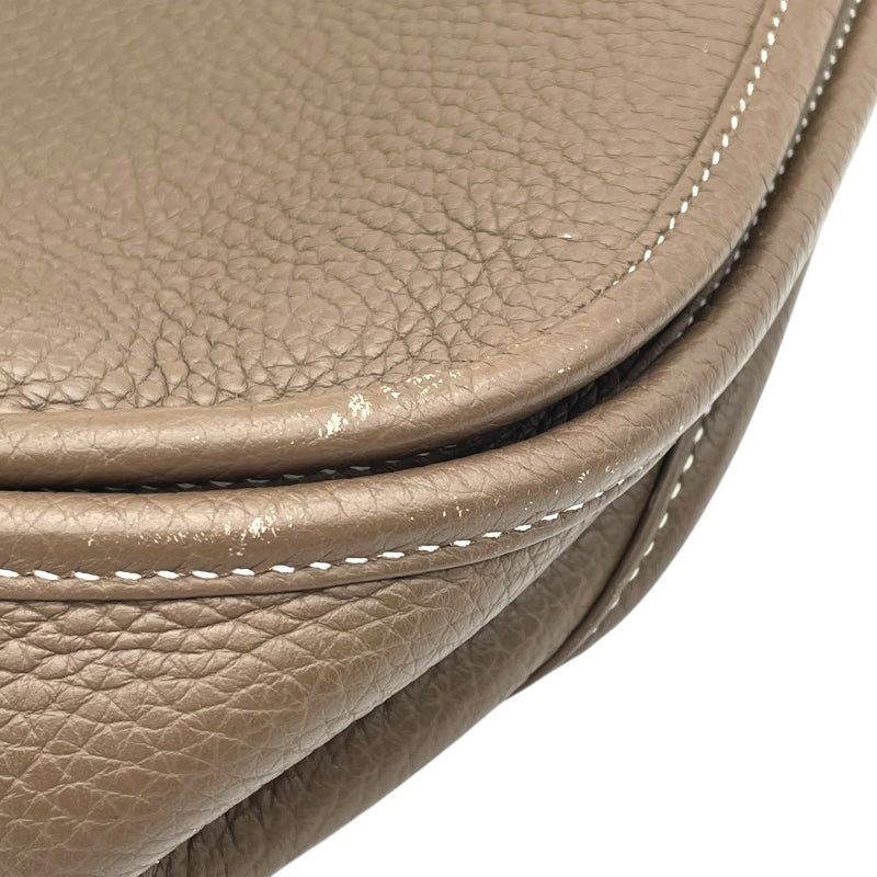エルメス HERMES エヴリン3 GM X刻 エトゥープ SV金具 トリヨン レディース ショルダーバッグ