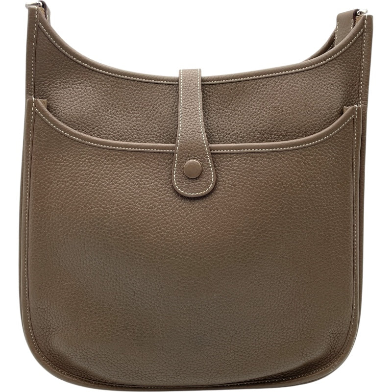 エルメス HERMES エヴリン3 GM X刻 エトゥープ SV金具 トリヨン レディース ショルダーバッグ