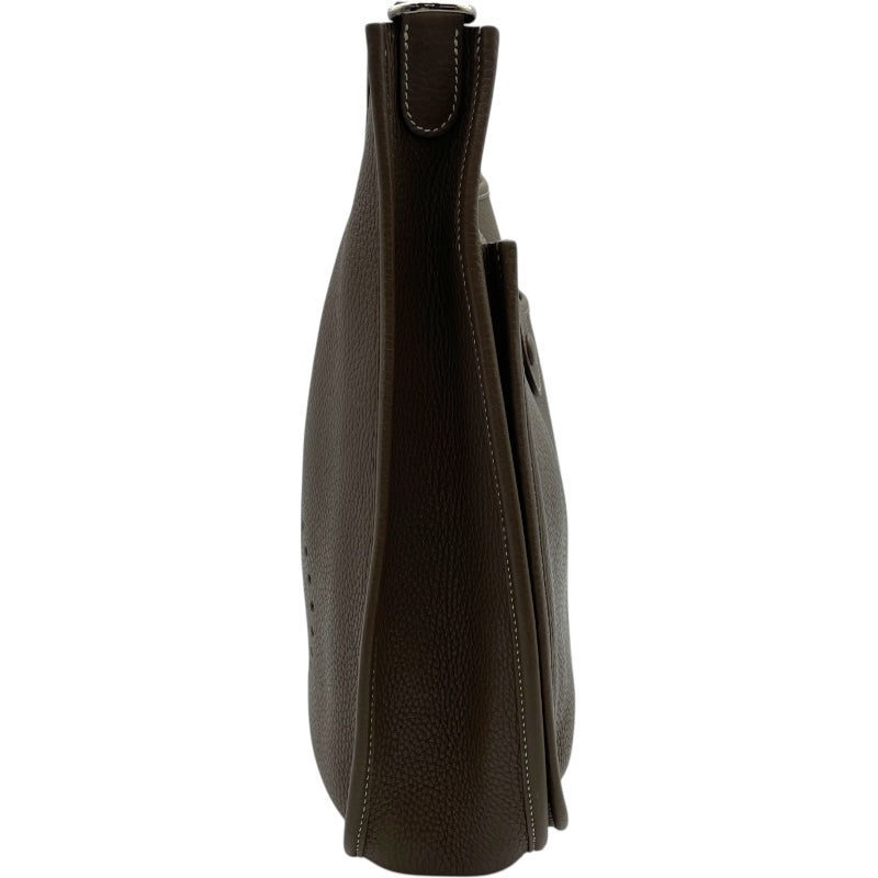 エルメス HERMES エヴリン3 GM X刻 エトゥープ SV金具 トリヨン レディース ショルダーバッグ