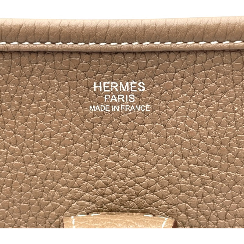 エルメス HERMES エヴリン3 GM X刻 エトゥープ SV金具 トリヨン レディース ショルダーバッグ
