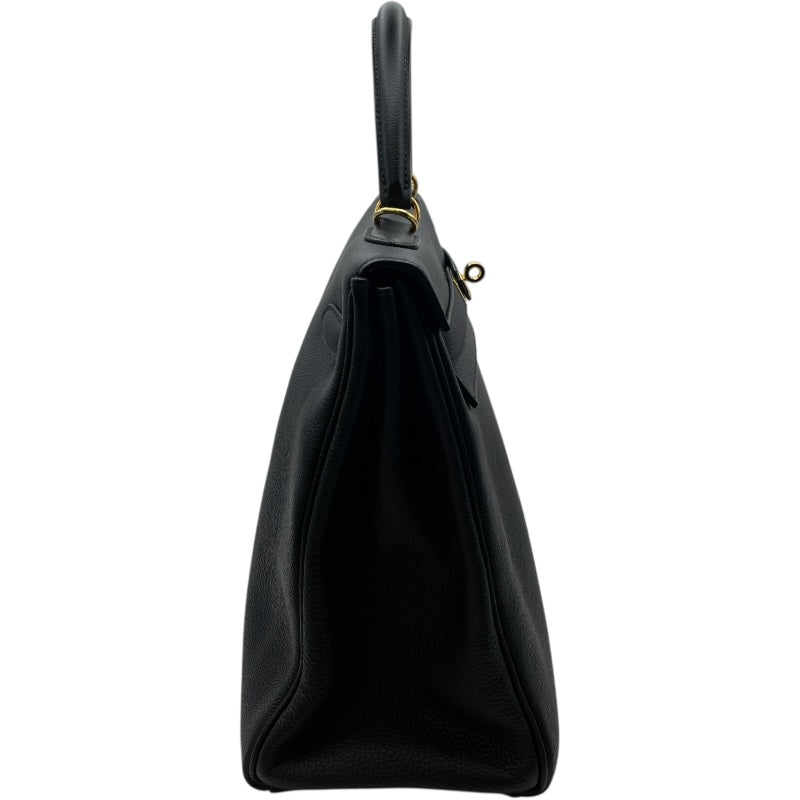 エルメス HERMES ケリー35 内縫い Y刻 ブラック GD金具 トゴ レディース ショルダーバッグ