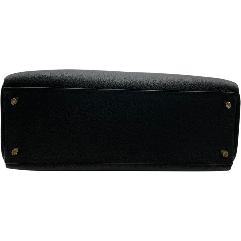 エルメス HERMES ケリー35 内縫い Y刻 ブラック GD金具 トゴ レディース ショルダーバッグ