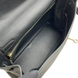 エルメス HERMES ケリー35 内縫い Y刻 ブラック GD金具 トゴ レディース ショルダーバッグ