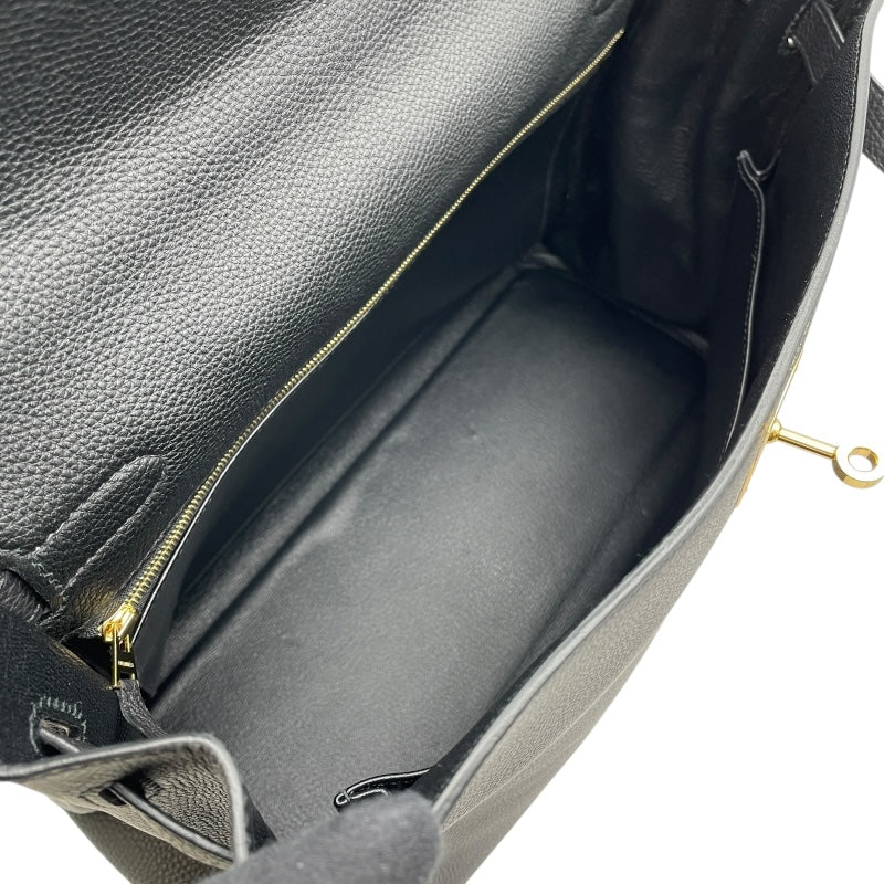エルメス HERMES ケリー35 内縫い Y刻 ブラック GD金具 トゴ レディース ショルダーバッグ