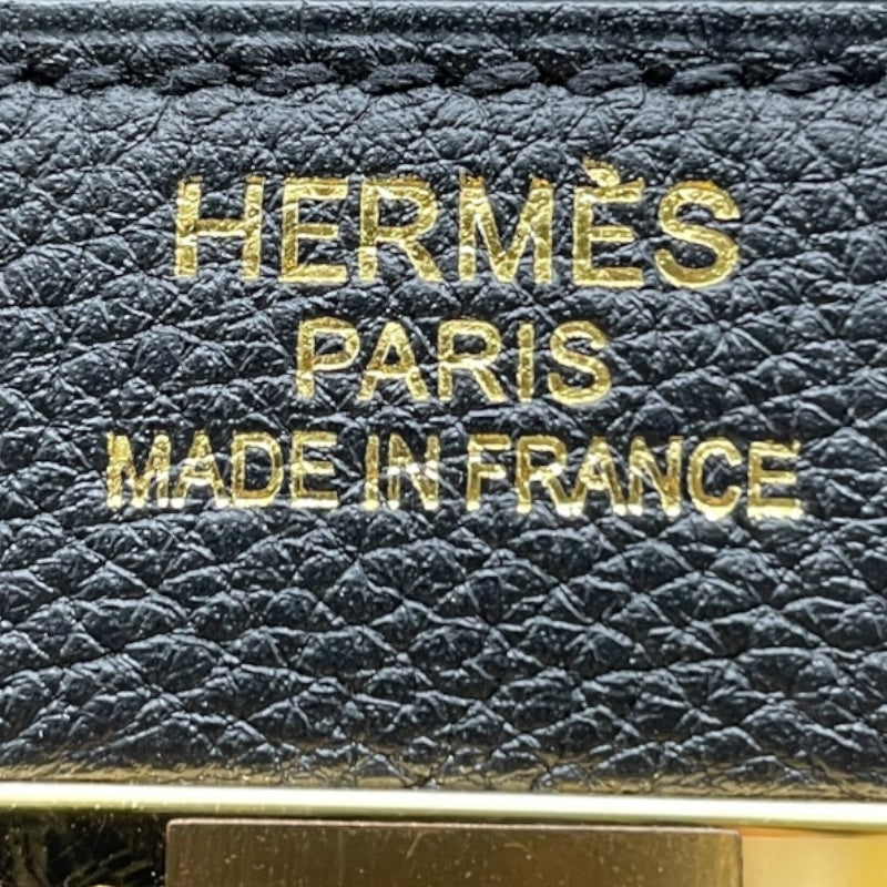 エルメス HERMES ケリー35 内縫い Y刻 ブラック GD金具 トゴ レディース ショルダーバッグ