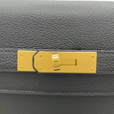 エルメス HERMES ケリー35 内縫い Y刻 ブラック GD金具 トゴ レディース ショルダーバッグ