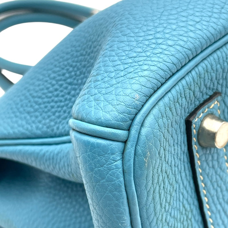 エルメス HERMES バーキン35 ▢H刻 ブルージーン SV金具 トリヨン レディース ハンドバッグ
