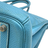 エルメス HERMES バーキン35 ▢H刻 ブルージーン SV金具 トリヨン レディース ハンドバッグ