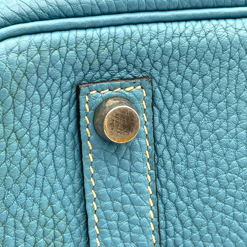 エルメス HERMES バーキン35 ▢H刻 ブルージーン SV金具 トリヨン レディース ハンドバッグ
