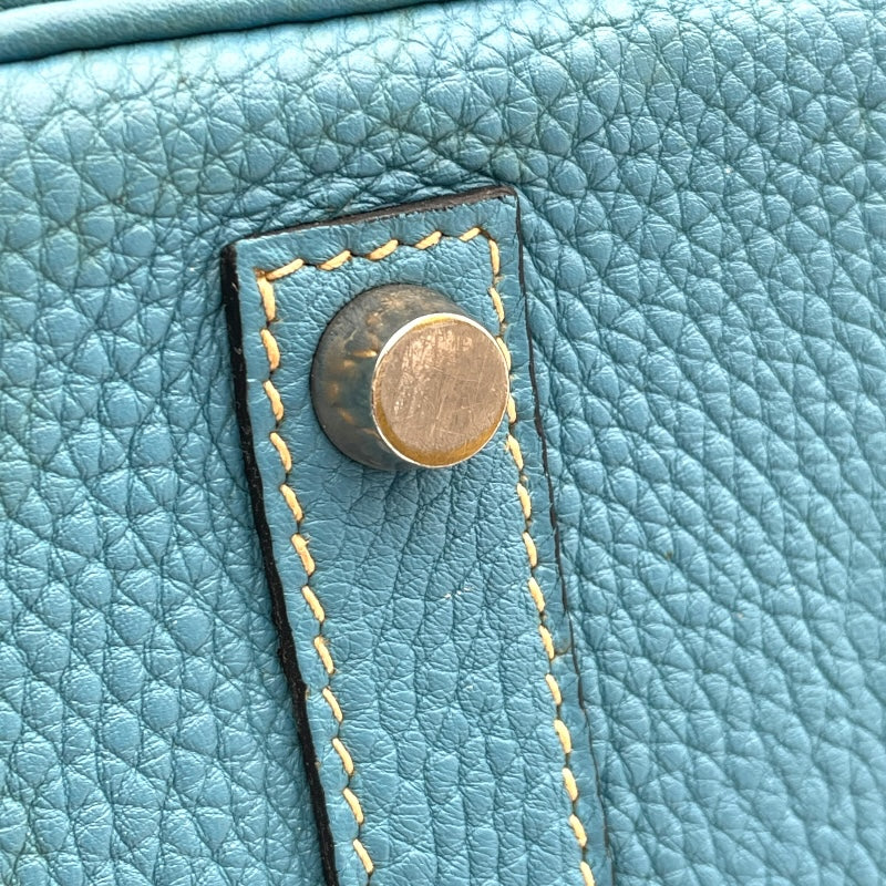 エルメス HERMES バーキン35 ▢H刻 ブルージーン SV金具 トリヨン レディース ハンドバッグ