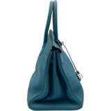 エルメス HERMES バーキン35 ▢H刻 ブルージーン SV金具 トリヨン レディース ハンドバッグ