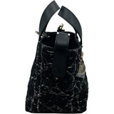 クリスチャン・ディオール Christian Dior Dior Toujours バーティカル Nano トートバッグ S6100ODFG_M911 ブラック GD金具 カナージュツイード レディース ショルダーバッグ