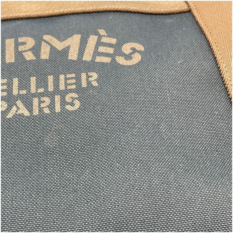 エルメス HERMES サックドパンサージュ A刻 ネイビー SV金具 トワル レディース ハンドバッグ