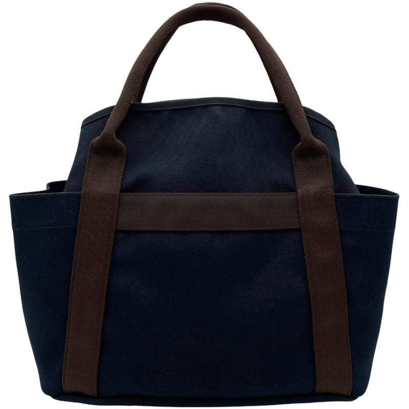 エルメス HERMES サックドパンサージュ A刻 ネイビー SV金具 トワル レディース ハンドバッグ