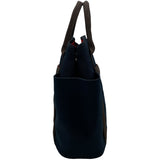 エルメス HERMES サックドパンサージュ A刻 ネイビー SV金具 トワル レディース ハンドバッグ