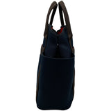 エルメス HERMES サックドパンサージュ A刻 ネイビー SV金具 トワル レディース ハンドバッグ