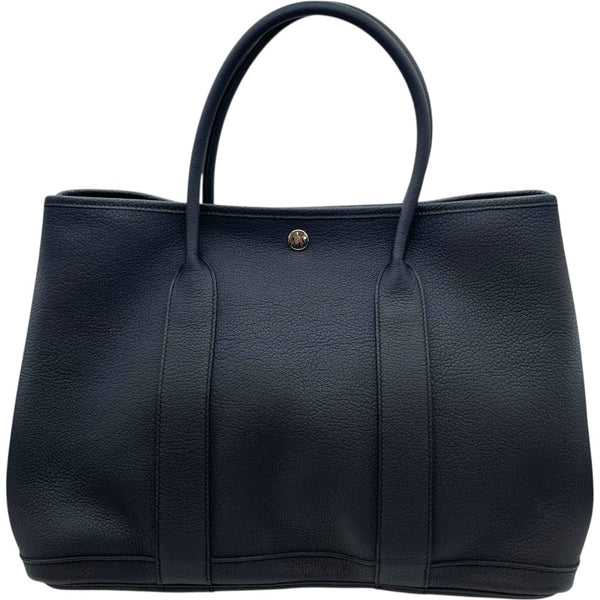 エルメス HERMES カマイユ柄 ガーデンパーティPM シルクイン C刻 ブルーインディゴ SV金具 ネゴンダ レディース ハンドバッグ