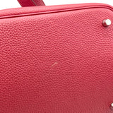 エルメス HERMES ピコタンロックMM X刻 ルージュグレナ SV金具 トリヨン レディース ハンドバッグ