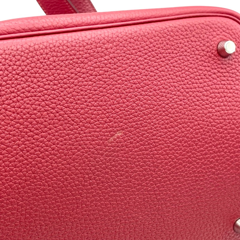 エルメス HERMES ピコタンロックMM X刻 ルージュグレナ SV金具 トリヨン レディース ハンドバッグ