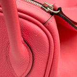 エルメス HERMES リンディ26 A刻 ローズアザレ SV金具 エバーカラー レディース ハンドバッグ