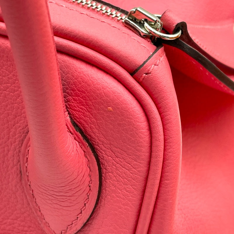 エルメス HERMES リンディ26 A刻 ローズアザレ SV金具 エバーカラー レディース ハンドバッグ