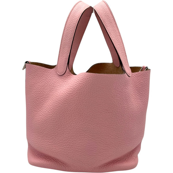 エルメス HERMES ピコタンロックMM T刻 ローズサクラ SV金具 トリヨン