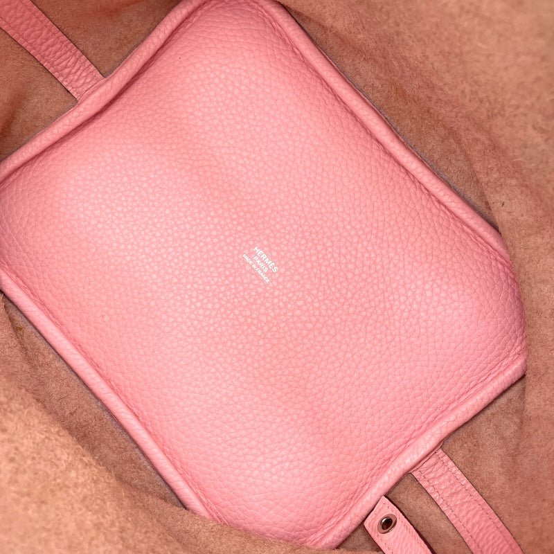 エルメス HERMES ピコタンロックMM T刻 ローズサクラ SV金具 トリヨン レディース ハンドバッグ