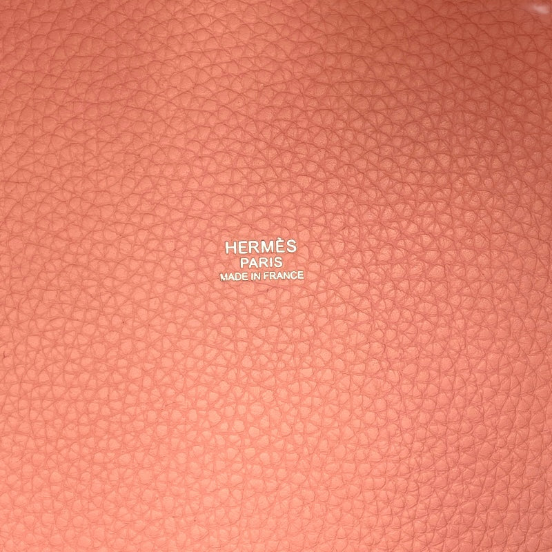 エルメス HERMES ピコタンロックMM T刻 ローズサクラ SV金具 トリヨン レディース ハンドバッグ